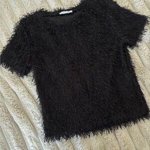 Zara Black Short Sleeve Top Women’s Size US S NWOT